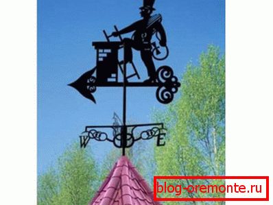 Коньковый ветряк в вид трубочиста