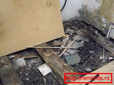 Демонтаж старого пола
