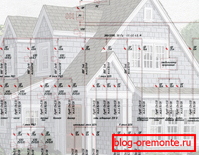 Один из вариантов электрической схемы для дома