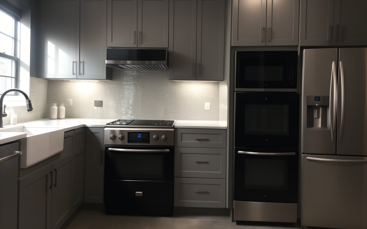 Интеграция скрытой техники для стильного и функционального кухонного фартука 1 Интеграция скрытой техники для стильного и функционального кухонного фартука