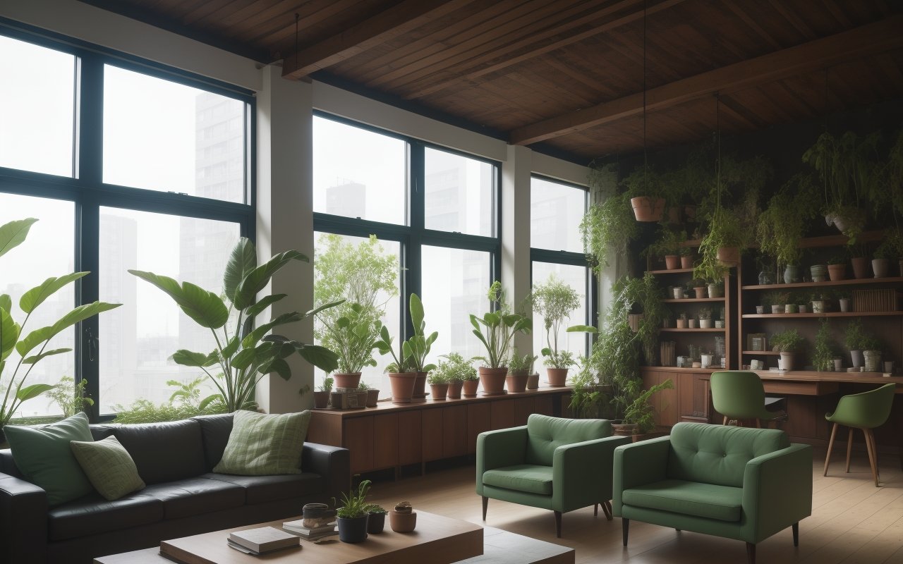 Использование зеленых растений как полноценных элементов интерьерной планировки: стильно и экологично 1 Использование зеленых растений как полноценных элементов интерьерной планировки: стильно и экологично