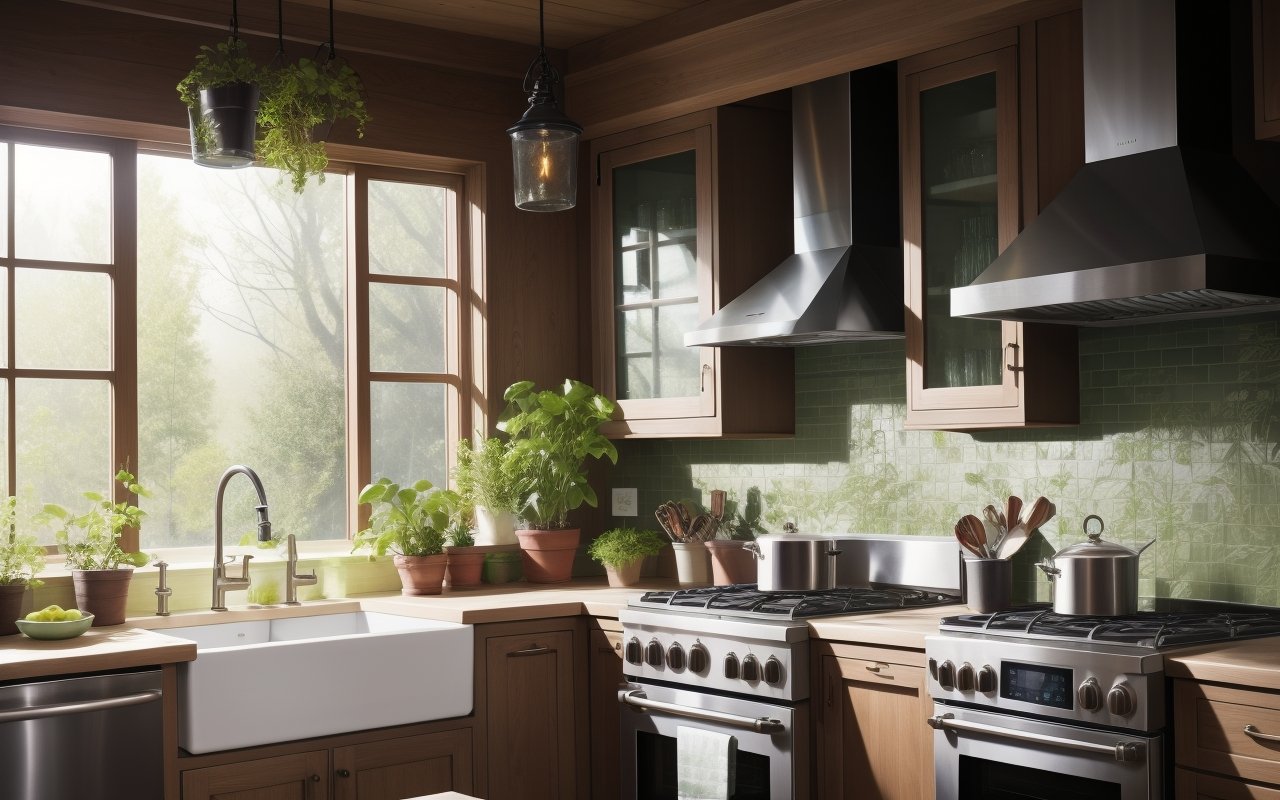 Интеграция растений в дизайн кухонного фартука: как зелень улучшает эргономику и создает атмосферу уюта 1 Интеграция растений в дизайн кухонного фартука: как зелень улучшает эргономику и создает атмосферу уюта