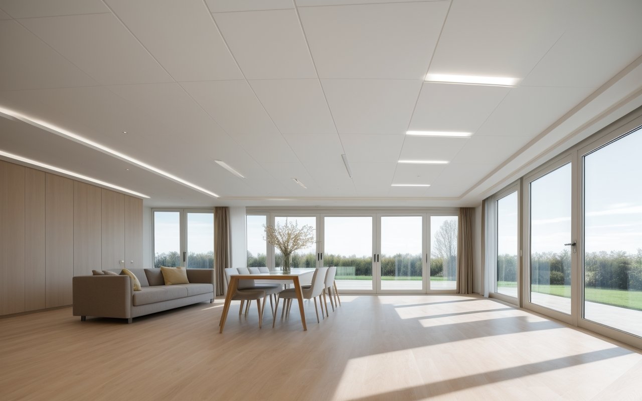 Экологичные материалы в натяжных и гипсокартонных потолках: безопасность и стиль 1 Экологичные материалы в натяжных и гипсокартонных потолках: безопасность и стиль