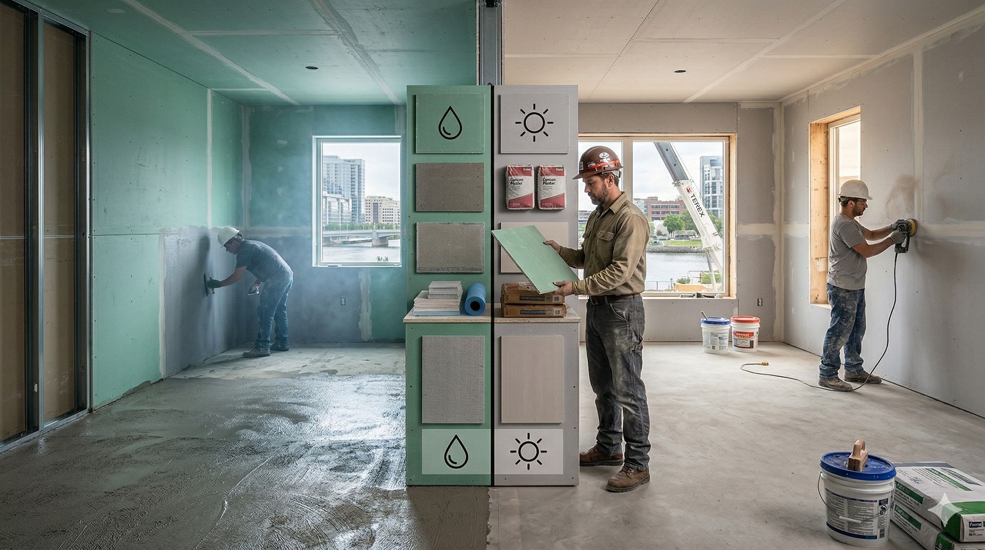 Как правильно выбрать материалы для черновой отделки в зависимости от уровня влажности помещения и типу помещения 1 Как правильно выбрать материалы для черновой отделки в зависимости от уровня влажности помещения и типу помещения